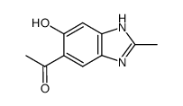 Ketone, 6-hydroxy-2-methyl-5-benzimidazolyl methyl (8CI) Structure