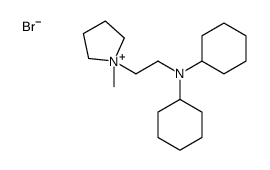 N-cyclohexyl-N-[2-(1-methylpyrrolidin-1-ium-1-yl)ethyl]cyclohexanamine,bromide结构式