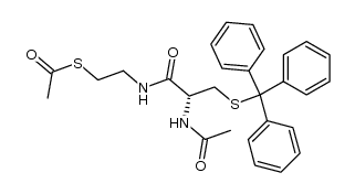 N-(N-acetyl-S-trityl-L-cysteinyl)-S-acetylcysteamine Structure