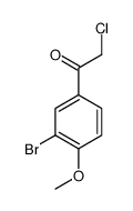 1-(3-bromo-4-methoxyphenyl)-2-chloroethanone结构式