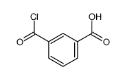 Benzoic acid, 3-(chlorocarbonyl)- (9CI) structure