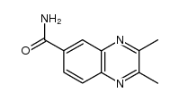 2,3-dimethylquinoxaline-6-carboxamide结构式