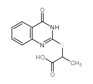 2-[(4-oxo-1H-quinazolin-2-yl)sulfanyl]propanoic acid结构式