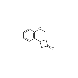 3-(2-Methoxyphenyl)cyclobutan-1-one Structure