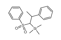 trimethyl(2-phenyl-1-(phenylsulfonyl)propyl)silane Structure
