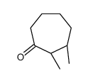 (2S,3R)-2,3-dimethylcycloheptan-1-one结构式