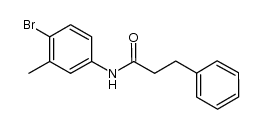 N-(4-bromo-3-methylphenyl)-3-phenylpropanamide结构式