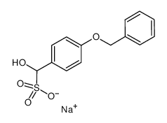 sodium (4-(benzyloxy)phenyl)(hydroxy)methanesulfonate结构式