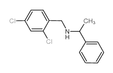 (2,4-DICHLORO-BENZYL)-(1-PHENYL-ETHYL)-AMINE Structure