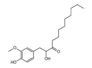 2-hydroxy-1-(4-hydroxy-3-methoxyphenyl)dodecan-3-one结构式