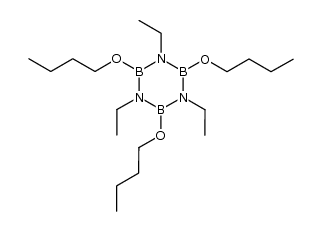 1,3,5-triethyl-2,4,6-tributoxy-borazine Structure
