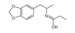 N-(α-Methyl-3,4-methylenedioxyphenethyl)propionamide结构式