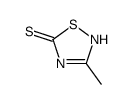 1,2,4-Thiadiazole-5(2H)-thione, 3-methyl- Structure