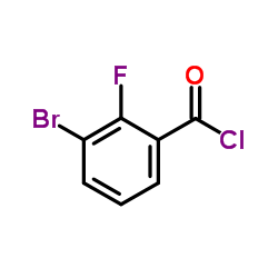 3-Bromo-2-fluorobenzoyl chloride structure