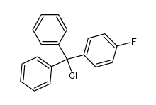 p-fluorophenyldiphenylmethyl chloride Structure