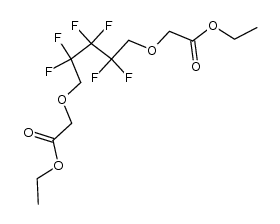 5,5,6,6,7,7-hexafluoro-3,9-dioxa-undecanedioic acid diethyl ester Structure