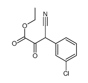 3-(3-Chloro-phenyl)-3-cyano-2-oxo-propionic acid ethyl ester structure