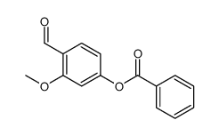 (4-formyl-3-methoxyphenyl) benzoate Structure