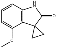 4'-METHOXYSPIRO[CYCLOPROPANE-1,3'-INDOLIN]-2'-ONE结构式