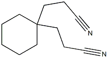 3,3'-(cyclohexane-1,1-diyl)dipropanenitrile结构式