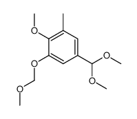 5-(dimethoxymethyl)-2-methoxy-1-(methoxymethoxy)-3-methylbenzene结构式