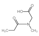 2-[Methyl(propionyl)amino]acetic acid Structure