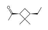 1-((1S)-2.2-dimethyl-3c-ethyl-cyclobutyl-(r))-ethanone-(1) Structure