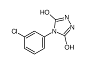 4-(3-CHLORO-PHENYL)-[1,2,4]TRIAZOLIDINE-3,5-DIONE结构式