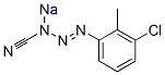 3-(3-chloro-2-methylphenyl)-1-triazene-1-carbonitrile, sodium salt structure