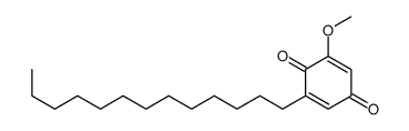 2-methoxy-6-tridecylcyclohexa-2,5-diene-1,4-dione结构式