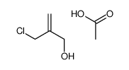 acetic acid,2-(chloromethyl)prop-2-en-1-ol结构式
