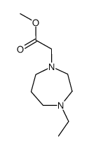 1H-1,4-Diazepine-1-aceticacid,4-ethylhexahydro-,methylester(9CI) Structure