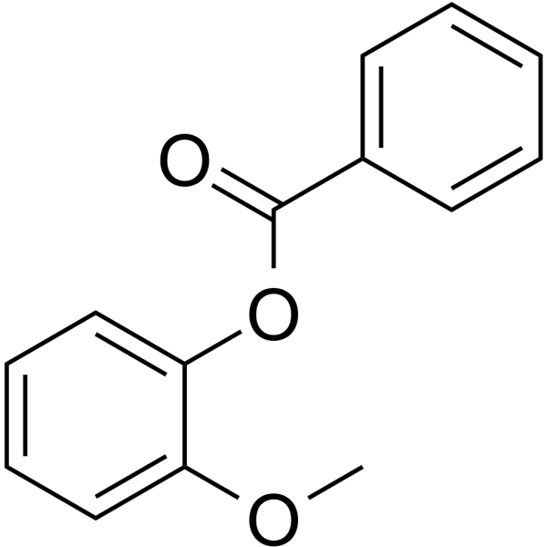苯甲酸2-甲氧基苯酯结构式