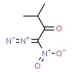 2-Butanone,1-diazo-3-methyl-1-nitro- Structure