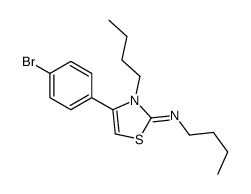 4-(4-bromophenyl)-N,3-dibutyl-1,3-thiazol-2-imine Structure