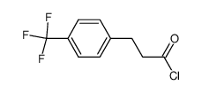 Benzenepropanoyl chloride, 4-(trifluoromethyl)-结构式