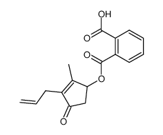 phthalic acid mono-(3-allyl-2-methyl-4-oxo-cyclopent-2-enyl ester) Structure