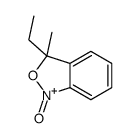 3-ethyl-3-methyl-2,1-benzoxazol-1-ium 1-oxide结构式