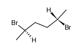 (2R,5S)-2,5-dibromohexane structure