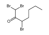 1,1,3-tribromoheptan-2-one结构式