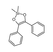 2,2-dimethyl-4,5-diphenyl-1,3,2-dioxasilole Structure