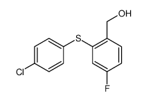 [2-(4-chlorophenyl)sulfanyl-4-fluorophenyl]methanol Structure