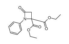 diethyl 4-oxo-1-phenylazetidine-2,2-dicarboxylate Structure