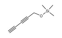 trimethyl(penta-2,4-diyn-1-yloxy)silane结构式