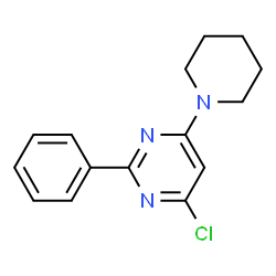 4-chloro-2-phenyl-6-piperidinopyrimidine structure