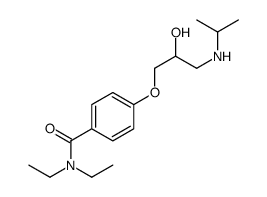 N,N-Diethyl-4-[2-hydroxy-3-[(1-methylethyl)amino]propoxy]benzamide Structure