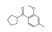 cyclopentyl-(2-methoxy-4-methylphenyl)methanone Structure