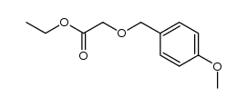 ethyl 2-[(4-methoxyphenyl)methoxy]acetate Structure