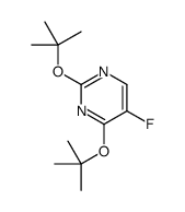 2,4-Di-tert-butoxy-5-fluoro-pyrimidine structure