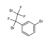1-bromo-3-(1,2-dibromo-1,2,2-trifluoroethyl)benzene结构式